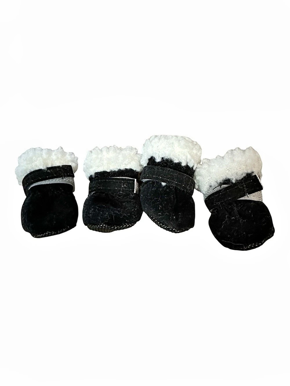 Small Black Dog Booties Set of 4